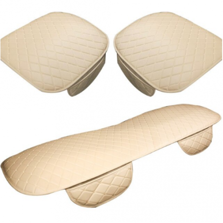 Huse Scaun - Set 3 huse scaun auto pentru sezut, piele ecologica