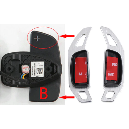 Set 2 padele volan pentru Mercedes-Benz, Shift Paddle, Benz ML GL CLA GLA GLK SL SLK Class W176 W246 C117 W212 W204 AMG [4]