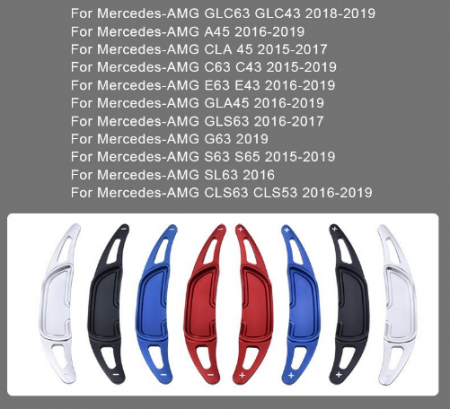 Set 2 padele volan pentru Mercedes-Benz AMG 2015-2019 W176 A45 CLA45 C63 , Shift Paddle [10]
