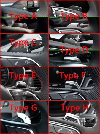 Set 2 padele volan pentru Audi, Shift Paddle, Audi A3 A4 S4 S5 A6 S6 C8 A7 A8 D5 Q5 Avant Quattro 2019 2020 2021 [6]