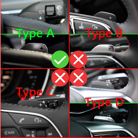 Set 2 padele volan pentru Audi, Shift Paddle, Audi A3 S3 A4 S4 B8 A5 S5 A6 S6 A8 Q5 Q7 TT [7]