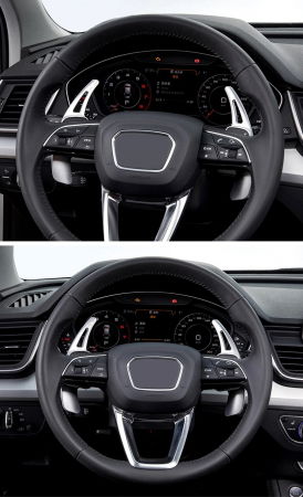 Set 2 padele volan pentru Audi, Shift Paddle, Audi A3 / S3 facelift A5 S5 2017 A4 B9 Q7 2016-2017 TT TTS [3]