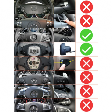 Set 2 padele volan pentru Mercedes-Benz, Shift Paddle W212 S212 C207 A207 X164 W221 R171 W251 W164 MB W204 X204 R230 [8]