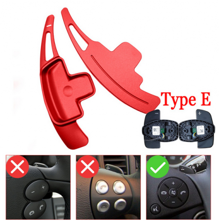 Set 2 padele volan pentru Mercedes-Benz, Shift Paddle W212 S212 C207 A207 X164 W221 R171 W251 W164 MB W204 X204 R230 [1]