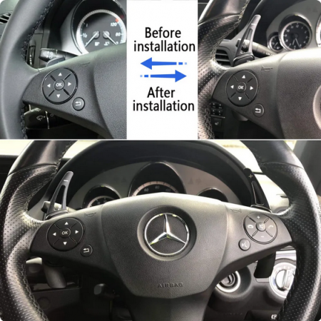 Set 2 padele volan pentru Mercedes-Benz, Shift Paddle W212 S212 C207 A207 X164 W221 R171 W251 W164 MB W204 X204 R230 [7]