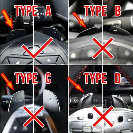 Set 2 padele volan pentru Mercedes-Benz, Shift Paddle, Benz A B E GLA GLK GL SLK R ML Class W176 W246 W212 X204 X166 [6]