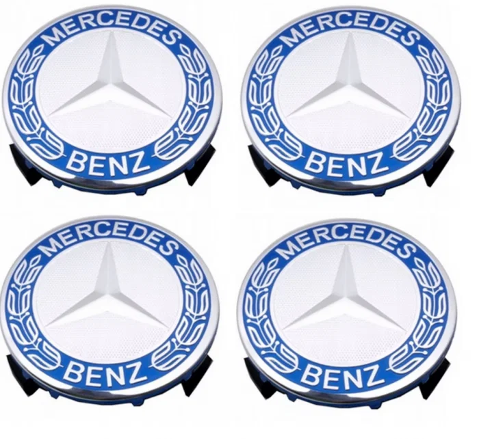 Capace Jante - set 4 Capace jante aliaj Mercedes Benz 75mm (inel prindere)