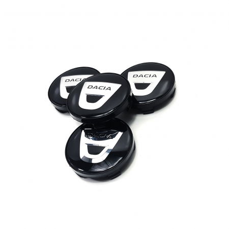 Set 4 capace jante aliaj roti Dacia negru [2]
