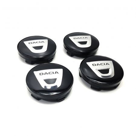 Set 4 capace jante aliaj roti Dacia negru [1]