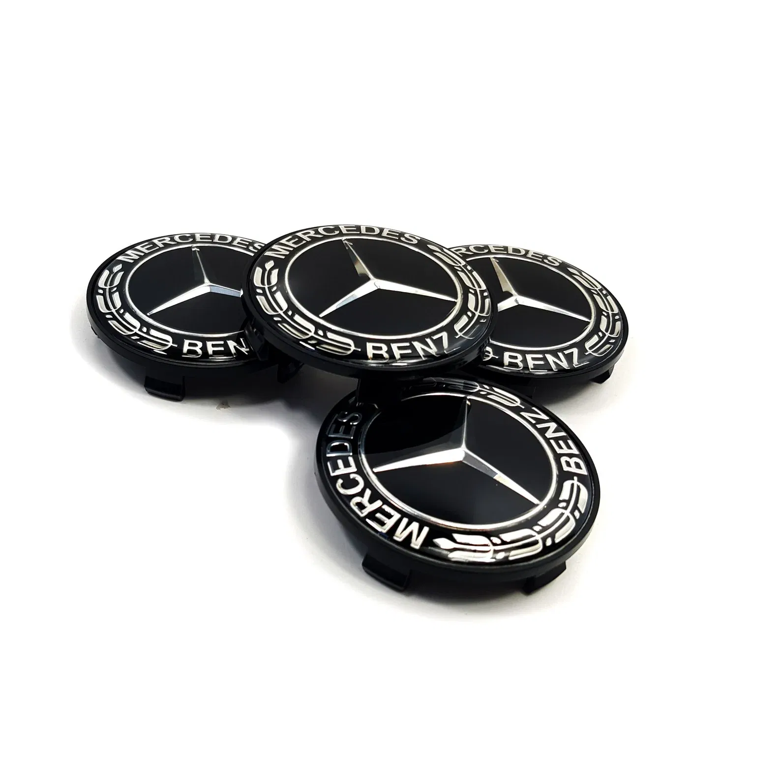 Capace Jante - Set 4 Capace jante aliaj Mercedes Benz 60mm (new black) / (silver)