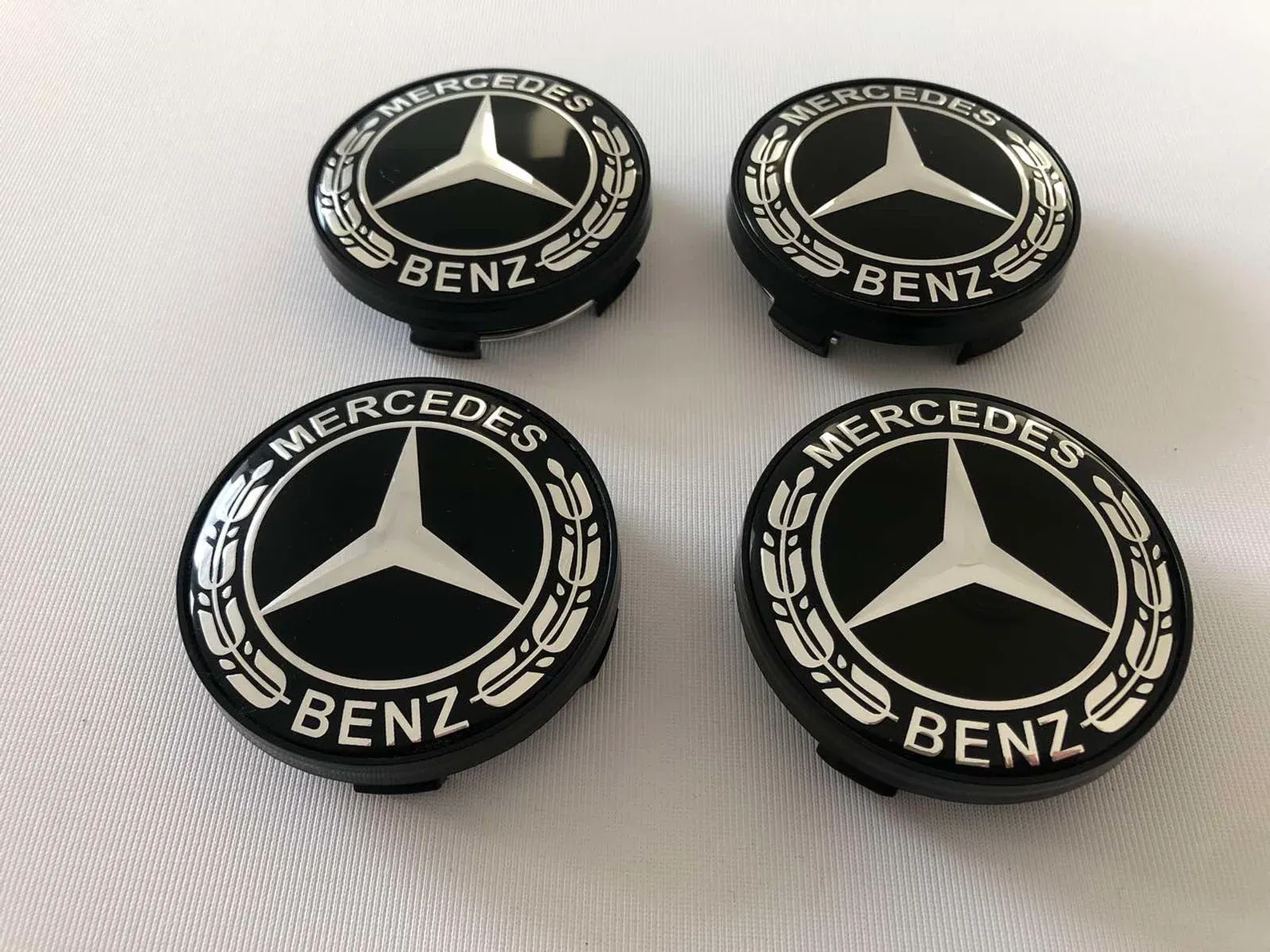 Set 4 Capace jante aliaj Mercedes Benz 60mm (new black) / (silver) [7]