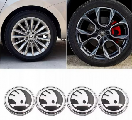 Set 4 Capace jante aliaj Skoda 60mm [7]