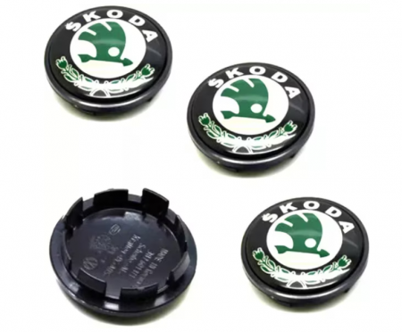 Set 4 Capace jante aliaj Skoda 65mm 3B7601171 [1]