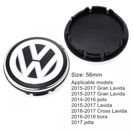 Set 4 Capace jante aliaj Volkswagen VW 56mm [4]