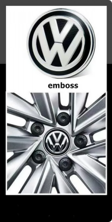 Set 4 Capace jante aliaj Volkswagen VW 56mm [8]