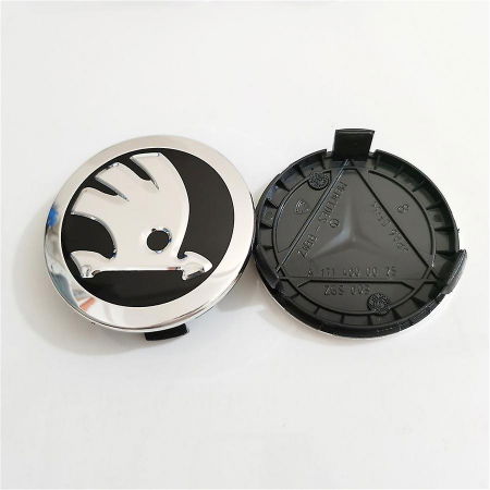 Set 4 capace jante aliaj Skoda 75mm pentru jante originale Mercedes A1714000025 [3]