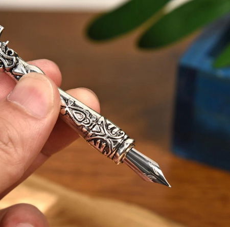 Set simplu pana naturala cu 5 capete penite [5]