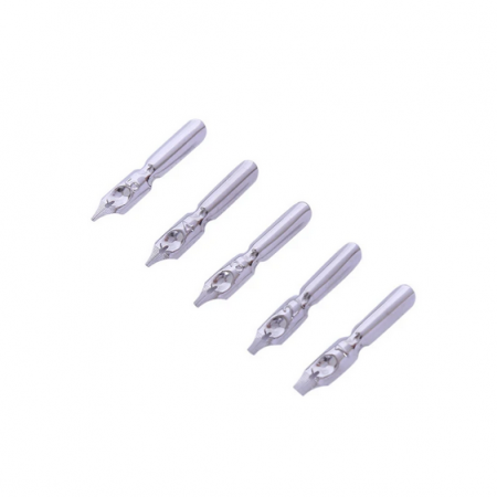 Set simplu pana naturala cu 5 capete penite [6]