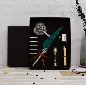 Set stilou + stampila (5penite) [6]