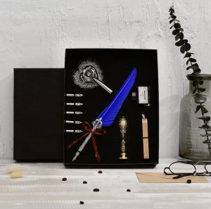 Set stilou + stampila (5penite) [7]