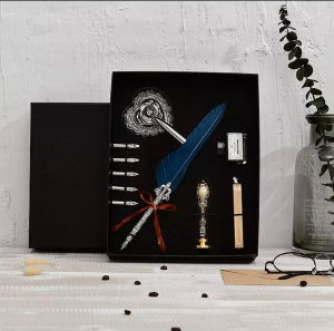 Set stilou + stampila (5penite) [8]