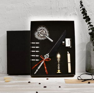 Set stilou + stampila (5penite) [3]