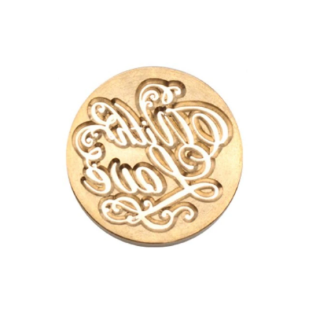 Set Sigiliu de alama, Stampila ceara cu maner lemn - diferite modele [1]