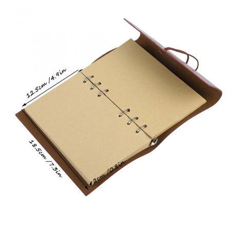 Set Stilou cu pana si suport, si carnet de piele retro de lux [1]