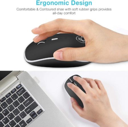 Mouse Wireless, 2.4Ghz USB, Wireless, negru [4]