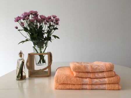 Prosop Fantezie Portocaliu 70x140cm [3]