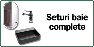 Seturi baterii lavoare cu oglinda si lavoar
