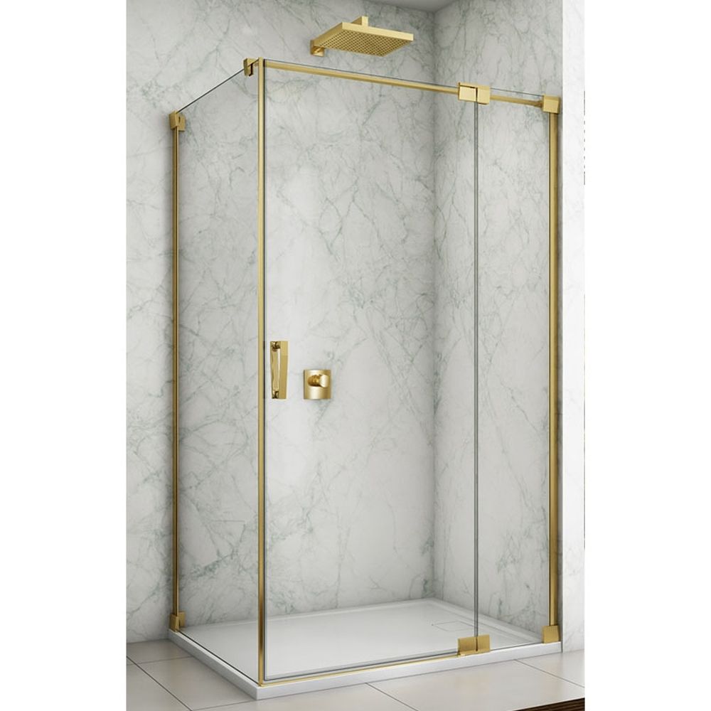 Cabina de dus aurie dreptunghiulara 120x90 cm Sanswiss Cadura Rubin, deschidere pe dreapta [1]