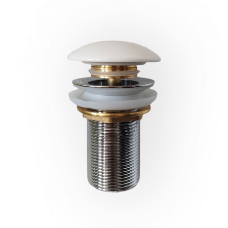 Baie - Ventil chiuveta baie alb fara preaplin si capac ceramic, Fluminia