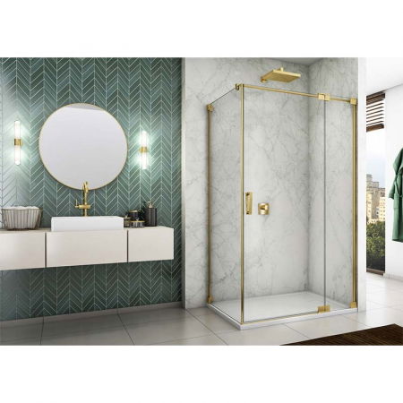 Cabina de dus aurie dreptunghiulara 120x90 cm Sanswiss Cadura Rubin, deschidere pe dreapta [1]