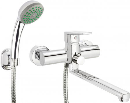 Baterii cada - Baterie cada-dus Deante Tubo cu set de dus, crom lucios