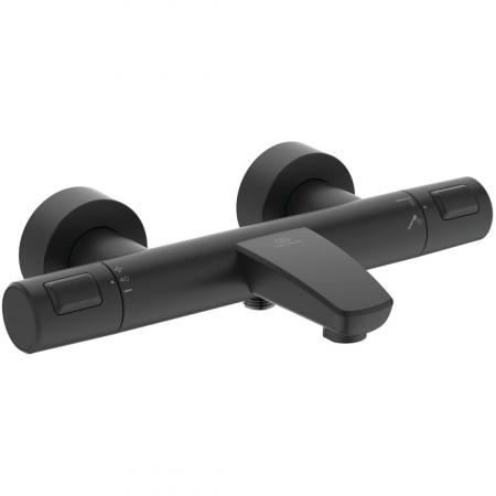 Baterii cada - Baterie cada sau dus termostatata Ideal Standard Ceratherm T25 negru mat
