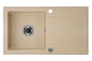 Chiuvete bucatarie compozit - Chiuveta bucatarie compozit cu picurator nisip 76 cm Deante Zorba