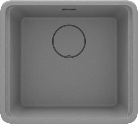 Chiuvete bucatarie compozit - Chiuveta bucatarie compozit Deante Momi, gri metalic