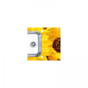 Bucatarie - Chiuveta bucatarie inox si sticla personalizata, cuva stanga, Alveus Crystalix 10