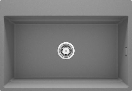 Bucatarie - Chiuveta bucatarie magnetica din granit, 76x52 cm, gri metalic, Deante Magnetic