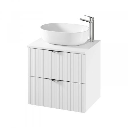 Mobilier pentru lavoar - Dulap baie suspendat 60 pentru lavoar, alb mat, MDF, Cersanit Tirso
