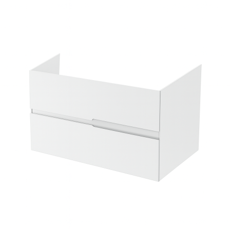 Mobilier pentru lavoar - Mobilier pentru lavoar pe blat 100 cm, alb lucios, Fluminia Toledo