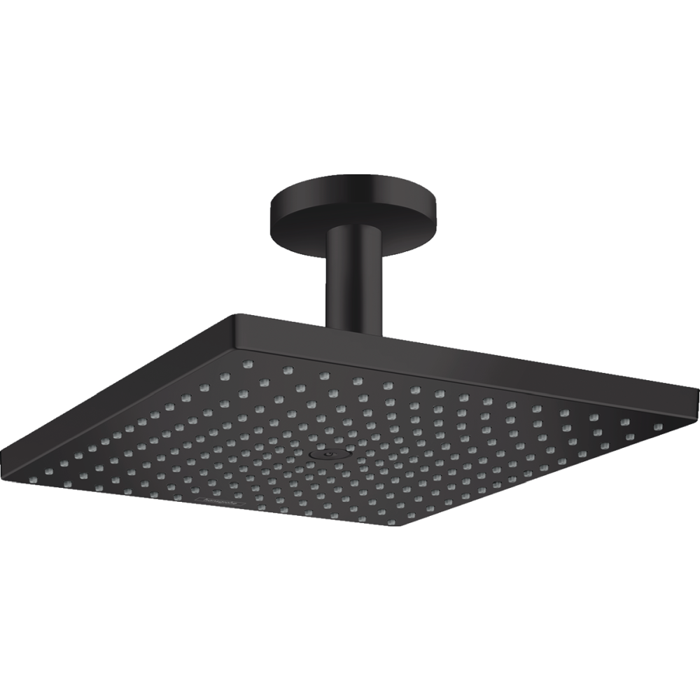 Brate si palarii dus - Palarie dus patrata cu brat dus vertical, culoare negru mat Hansgrohe Raindance E 26250670