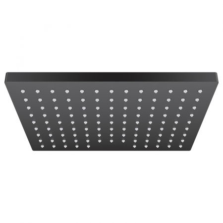 Brate si palarii dus - Palarie dus patrata negru mat 1 jet Hansgrohe, Vernis Shape 230