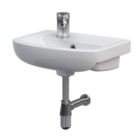 Chiuvete baie - Set lavoar baie suspendat 40 cm, baterie si ventil inclus Cersanit