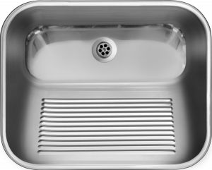 Chiuvete bucatarie inox - Chiuveta inox gradina sau service auto, cu picurator crom Deante K100