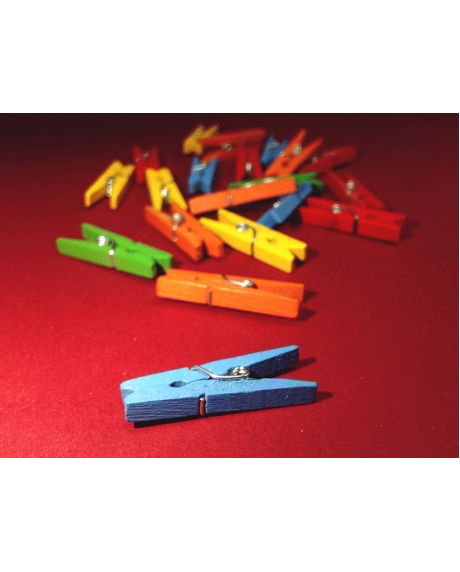 Cleme lemn colorate 3x0.4 cm (25 buc/set) [1]