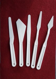 Set 6 cutite de pictura, din plastic