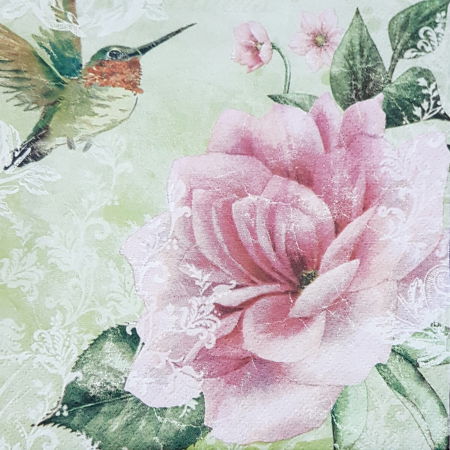 Florale, peisaje - Servetel decorativ Colibri