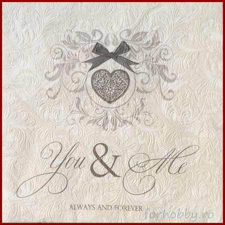 Nunta, botez, zi de nastere - servetel-decorativ-de-nunta-you-me-2